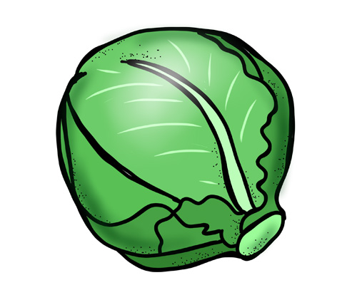 Капуста по-английски - cabbage [ˈkæbɪʤ] 