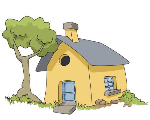 Загородный, дачный домик по-английски - cottage [ˈkɒtɪʤ]