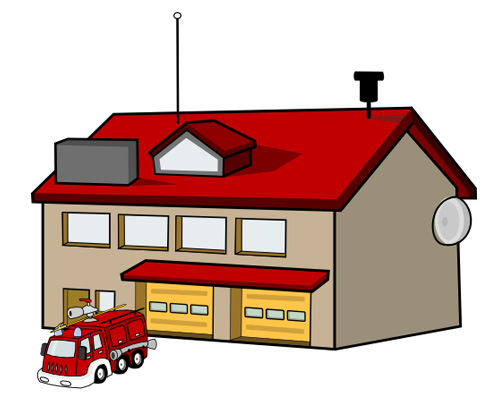 Пожарная станция по-английски - fire station