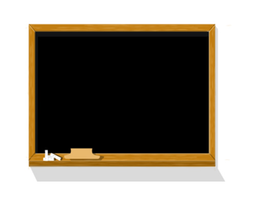 A blackboard is used by a teacher
