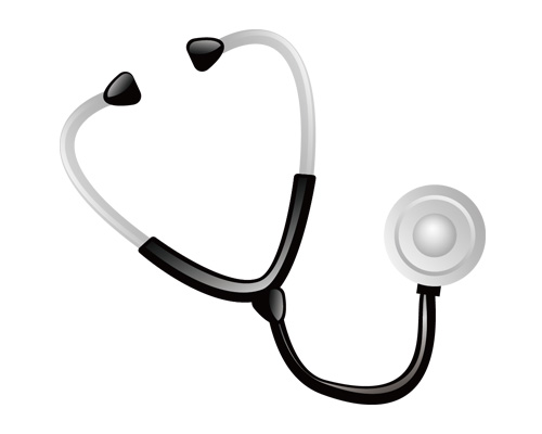 A stethoscope is used by a doctor