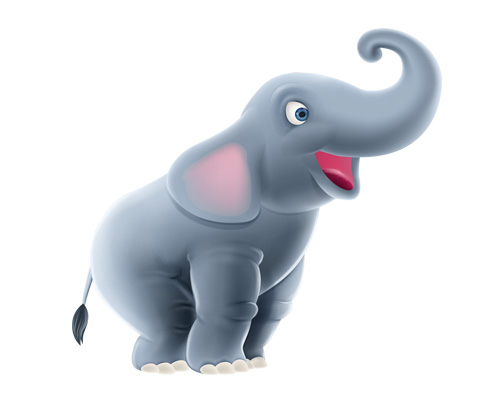 an elephant trumpets - слон трубит - to trumpet [ˈtrʌmpɪt] - трубить