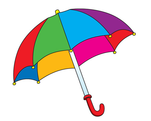 Зонтик по-английски - umbrella [ʌmˈbrelə]